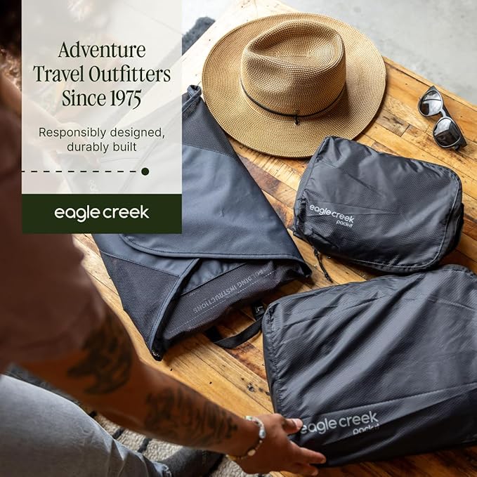 Eagle Creek Pack-It Specter Compression Packing Cubes - Durable, Ultra-Lightweight and Water-Resistant Ripstop Fabric Suitcas