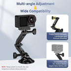 JJC Suction Cup Mount with Extension Arm for DJI Osmo Nano Action 5 Pro 4 3 Action Camera, Strong Stable Suction Cup Base Compatible with Gopro Hero 13 12 11 10, for Insta360 Ace Pro 2 Car Mount