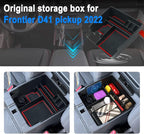 SHAOHAO for 2025 2026 Nissan Frontier Center Console Organizer Tray 2022-2025 2026 Nissan Frontier (S/SV/Pro-X/Pro-4X/SL) Console Tray Frontier 2023 2024 2025 2026 Accessories Armrest Box Organizer