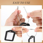 Kigeli 200 Pcs Luggage Tags Bulk, Suitcases Backpack Baggage Name Tags with ID Card for Travel Wedding Back to School