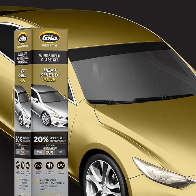 Gila 50166056 Heat Shield Plus Black Window Tint, 1 roll