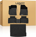 LASFIT Floor Mats & Cargo Mat Fits for Hyundai Kona 2026 2025 2024 N Line/SE/SEL/Limited (Not for EV), All Weather TPE Custom Fit Kona Car Mats & Trunk Liner,Full Set Car Accessories, Black