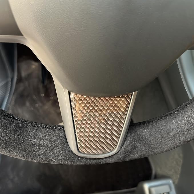 MEWANT Hand Stitched Steering Wheel Cover for Tesla Model 3 2017-2023 / Model Y 2020-2023 for Tesla Model 3/Y Accessories