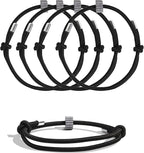 4 pcs Window Breaker Bracelet, Glass Breaking Bracelet, Wrist Strap with Tungsten Carbide Bead Car Safety Escape Wristbands, 