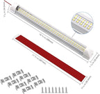 12v LED Interior Light Bar | 108LEDs 1600LM 6W DC 12 Volt led Strip Lights Enclosed Trailer Lights Fixture for Camper Truck Van RV Trailer Cargo Cabient Lights Fixture Motorhome Lorry (4Pack)