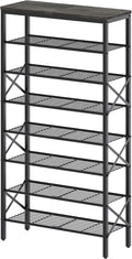 YATINEY 8 Tier Shoe Rack, Large Capacity Shoe Storage Organizer Holds 32 Pairs, Sturdy and Stable, for Entryway, Hallway, Clo