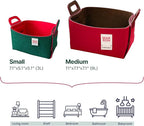 Collapsible Felt Storage Bin (REDCHOCO, SMALL)