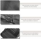 Car Backseat Organizer with Tray, Waterproof Back Seat Protector with Touch Screen Tablet Holder, 11 Storage Pockets Anti-Scratch Kick Mat Universal for Family Road Trips