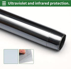 Motoforti Nano Ceramic Car Window Tint Film VLT 73% IRR 50% UVR 75% Gray 14.76 ft x 35.43 Inch Privacy Film 2mil PET 1 Pc