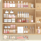 Bathroom Drawer Organizer Stackable Storage Drawers Clear Plastic Storage Bins Medicine Cabinet Organizer Makeup Organizers w