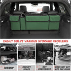 BELOMI Car Trunk Organizer, Auto Waterproof Sturdy Backseat Hanging Large Storage Collapsible Cargo Bag with Anti-Slip