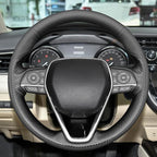 MEWANT Hand Sewn Steering Wheel Cover for Toyota Camry 2018-2019/Toyota Avalon 2019/Toyota Corolla 2019-2020/Toyota RAV4 2019 Steering Wheel Accessories