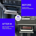 2Pack 2025 Crosstrek Center Console Organizer & Fuse Box Coin Container Storage Tray for 2024 2025 2026 Subaru Crosstrek Hybrid Armrest Storage Box Crosstrek 2025 Accessories Storage Box Double Layer