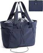 BAGSMART Reusable Grocery Bags, Large Beach Bag, Foldable Tote for Shopping Moving Holiday Travel Packing