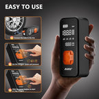 Tire Inflator Portable Air Compressor - 4X Faster Inflation, 150PSI Air Pump for Car Tires with Digital Pressure Gauge/LED Light, Portable Tire Inflator for Car, Moto, Bike, Ball, etc