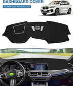 FIILINES Dash Cover for 2019-2022 BMW X5/X7 Dashboard Cover Mat for X5/X7 Accessories Sunshade Nonslip Mesh Protector No Glar