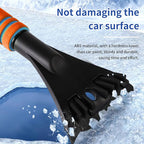 26.7" Snow Brush & Ice Scraper for Car Windshield, 2 in 1 Snow Brush with Squeegee, Detachable Snow Removal Tool with Comfortable Ergonomic Foam Grip for Cars, Suvs, Trucks, RVs