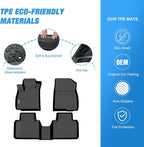 Nilight TPE Floor Mats for Honda Accord 2018 2019 2020 2021 2022,All Weather Custom Fit Heavy Duty Floor Liners