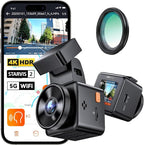 Vantrue E1 Pro 4K Mini Dash Cam Front, STARVIS 2 PlatePix HDR Night Vision Car Camera, Built-in 5G WiFi GPS, 1.54'' IPS Scree