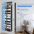 Univivi 6-Shelf Over Door Hanging Organizer Fabric Door Storage for Baby Nursery Nursery Closet Cabinet Wall Mount Hanging St