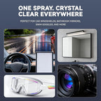 Spray Rain & Fog Defense Duo: Hydrophobic Rain Repellent & Anti-Fog Interior Spray for Car Windows, Windshield & Motorcycle V