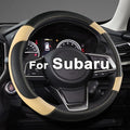 GIANT PANDA Customized Auto Steering Wheel Cover for Subaru Forester, Car Steering Wheel Cover for Subaru Outback and Crosstr