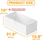 SpaceAid 4 Pack 10" High Under Bed Storage Containers, Large Underbed Storage Organizer Bins with Lids for Bedroom, Dorm, Clo