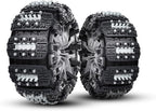 KYX Tire Chains for Car/SUV/Pickup Truks, Adjustable Universal Emergency Snow Chains for Tire, 8.7-11.1 inch, Small, 6 Pcs