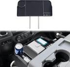 JDMCAR Upgrade Front Center Seat Headrest Organizer Compatible with 2011-2025 2026 Ford F150 F250 F350 F450 F550 F650 Accessories, Coin Container Storage Box with Non-Slip Silicone Mat(Jump Seat Only)