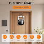 FYY Over The Door Hooks - 4 Pack Heavy Duty Dual-Hook Organizer Hanger with Non-Slip Rubber for Towels, Clothes, Hats & Bags 