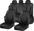 FLORICH Seat Covers Full Set, Leather Seat Covers for Cars, Waterproof Car Seat Protector Breathable, Front and Rear Seat Cov