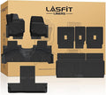 LASFIT Floor Mat&Cargo Backrest Mat for Fit 7 Seats 2025 2026 Ford Expedition Standard,Easy Clean 100% TPE All Weather TPE Custom Fit for SUV Car Liners, 1st& 2nd& 3rd& Cargo Liner, Black 5pcs
