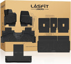 LASFIT Floor Mat&Cargo Backrest Mat for Fit 7 Seats 2025 2026 Ford Expedition Standard,Easy Clean 100% TPE All Weather TPE Custom Fit for SUV Car Liners, 1st& 2nd& 3rd& Cargo Liner, Black 5pcs