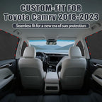 ZATOOTO Car Window Shades for Toyota Camry 2018-2023, 4 Pcs Magnetic Car Window Covers - 100% Block Light Privacy Curtains, Side Window Sun Shade for Baby Breastfeeding, Sleeping, Camping