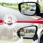 LivTee Blind Spot Mirror, 2" Round HD Glass Frameless Convex Rear View Mirrors Exterior Accessories with Wide Angle Adjustable Stick for Car SUV and Trucks, Pack of 4