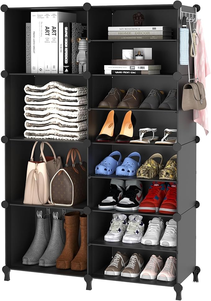 AWTATOS Closet Organizer, 8 Cube Closet Organizers and Storage, Closet Storage Shelves, Clothes Storage Organizers for Closet