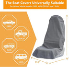 Towel Car Seat Covers - Super Absorbent Front Seat Protectors for Gym, Pets & Travel | Quick-Dry Towel Fabric | Universal Non