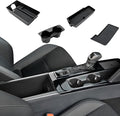 ELECFRESH 4PCS Center Console Organizer Tray for 2025 2026 Toyota Camry Accessories, Armrest Storage Box, Cup Holder, Wireless Charging Mat for Toyota Camry