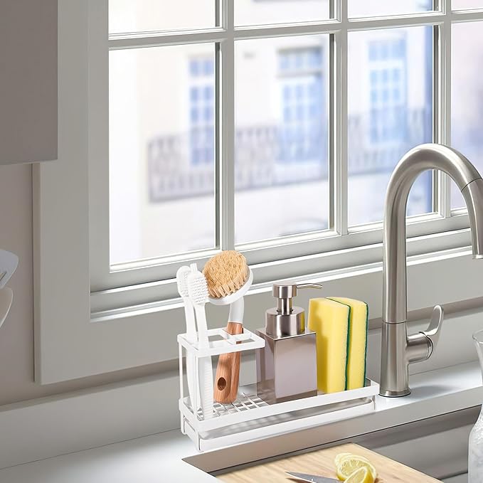 Toothbrush Holders for Bathrooms, Carbon Steel Tooth Brushing Holder Electric Toothbrush and Toothpaste Organizer Bathroom Ac