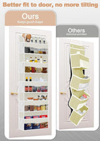 TAHAVICE 1 Pack Over The Door Storage Organizer with 5 Pockets 10 Mesh Pockets, 44 lbs Weight Capacity Door Hanging Organizer
