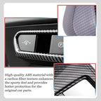 Front Lamp Adjustment Cover,for Kia k4 2024 2025 2026,Stylish Automobile Front Lamp Adjusting Trim Accessories - Carbon Fiber