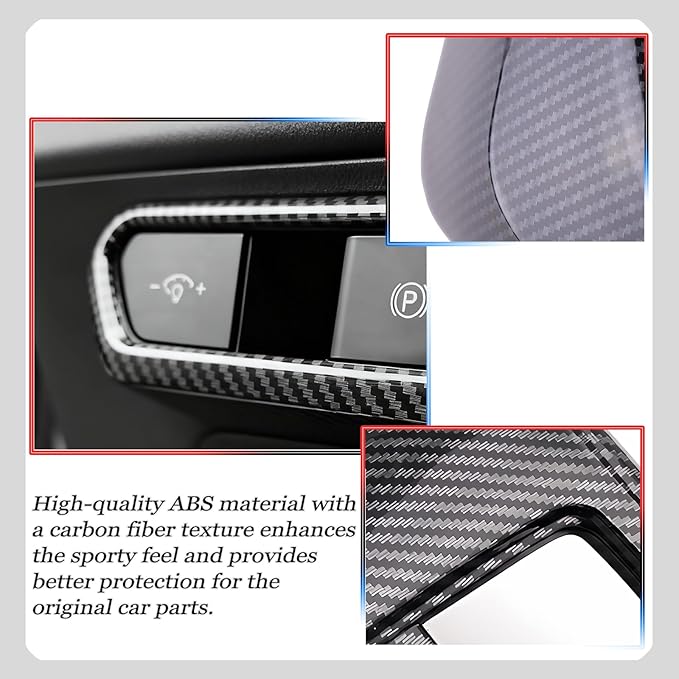 Front Lamp Adjustment Cover,for Kia k4 2024 2025 2026,Stylish Automobile Front Lamp Adjusting Trim Accessories - Carbon Fiber