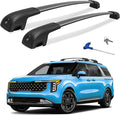 300lbs Roof Rack Cross Bars Compatible with 2022-2026 KIA Carnival & Carnival Hybrid, Heavy Duty Aluminum Roof Rails Crossbars Cargo Bars Canoe Rooftop Black Carrier Luggage.