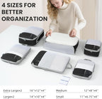 Compression Packing Cubes for Travel, Lightweight Vacation Travel Essentials, Travel Accessories for Suitcase Organizer Bags 