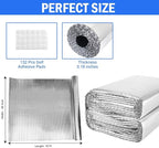 YoleShy Double Reflective Insulation 48 in X 10 FT RV Window Insulation for Summer Heat Reflective Window Film for Roof, Car, Garage Doors