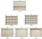 AKOZLIN Extra Large 6-Tier Jewelry Box Organizer Functional Huge, 5 Drawers Leather Jewelry Storage Case for Women Girls Ring