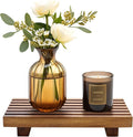 Acacia Wood Riser for Bathroom Sink Tray Kitchen Counter Decor Trays Pedestal Stand Sponge Soap Dish Holder Decorative Wooden