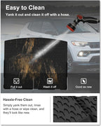 KIWI MASTER Floor Mats & Cargo Liner for 2017-2025 Jeep Compass OEM Replacement ‎82214651 ‎82214666 Front & 2nd Row Seat Trunk All Weather Mat Slush Liner, Black