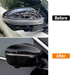 Moonlinks Compatible with Nissan Rogue 2014-2020/Murano 2015-2024/Pathfinder 2017-2020 Right Passenger Mirror Cover Replacement, Glossy Black Right Side Clip-on Mirror Cap Replaces for 96373-4BA0A