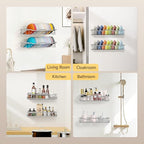 Nicetree Hat Racks for Baseball Caps Wall - Metal Hat Organizer for 48 Baseball Caps Holder, 2 Pack Hat Storage Organizer for